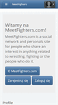 Mobile Screenshot of pl.meetfighters.com