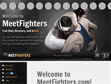 Tablet Screenshot of en.meetfighters.com