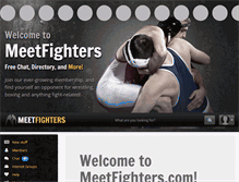Tablet Screenshot of meetfighters.com